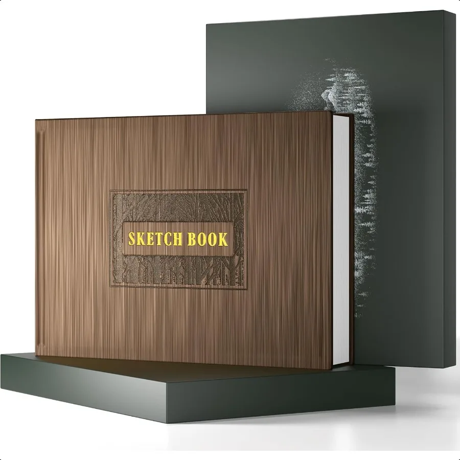 Альбом для рисования в твердом переплете для рисования, художественная бумага, альбом для рисования 185 GSM 11,7 x 8,9, большой альбом для рисования с толстой бумагой для искусства