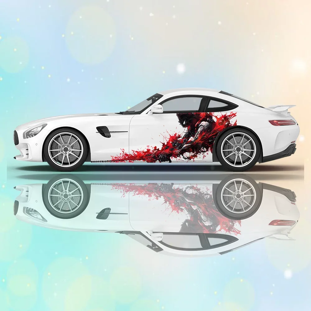 

Chainsaw Man Terrifying Car Vinyl Wraps Decal Self-adhesive PVC Sticker Suitable for Trucks SUV Decoration Auto Accessories Gift