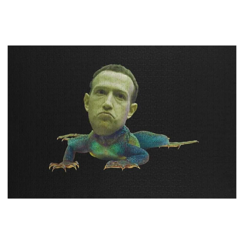 

Mark Zuckerberg Is A Lizard Jigsaw Puzzle Personalized Baby Object Name Wooden Toy Wooden Name Custom Personalized Puzzle