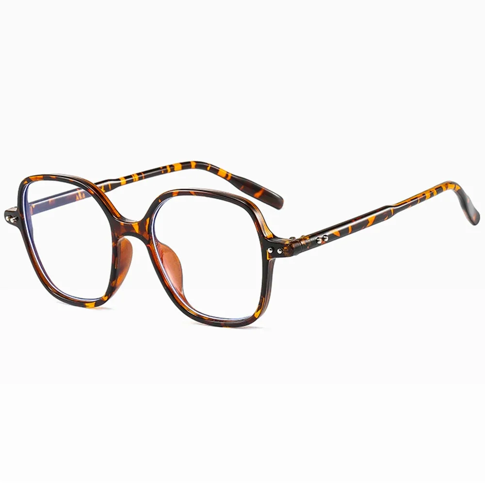 

Leopard print Oversized Round Vintage TR90 Full-rim Comfortable Reading Glasses +0.75 To +4