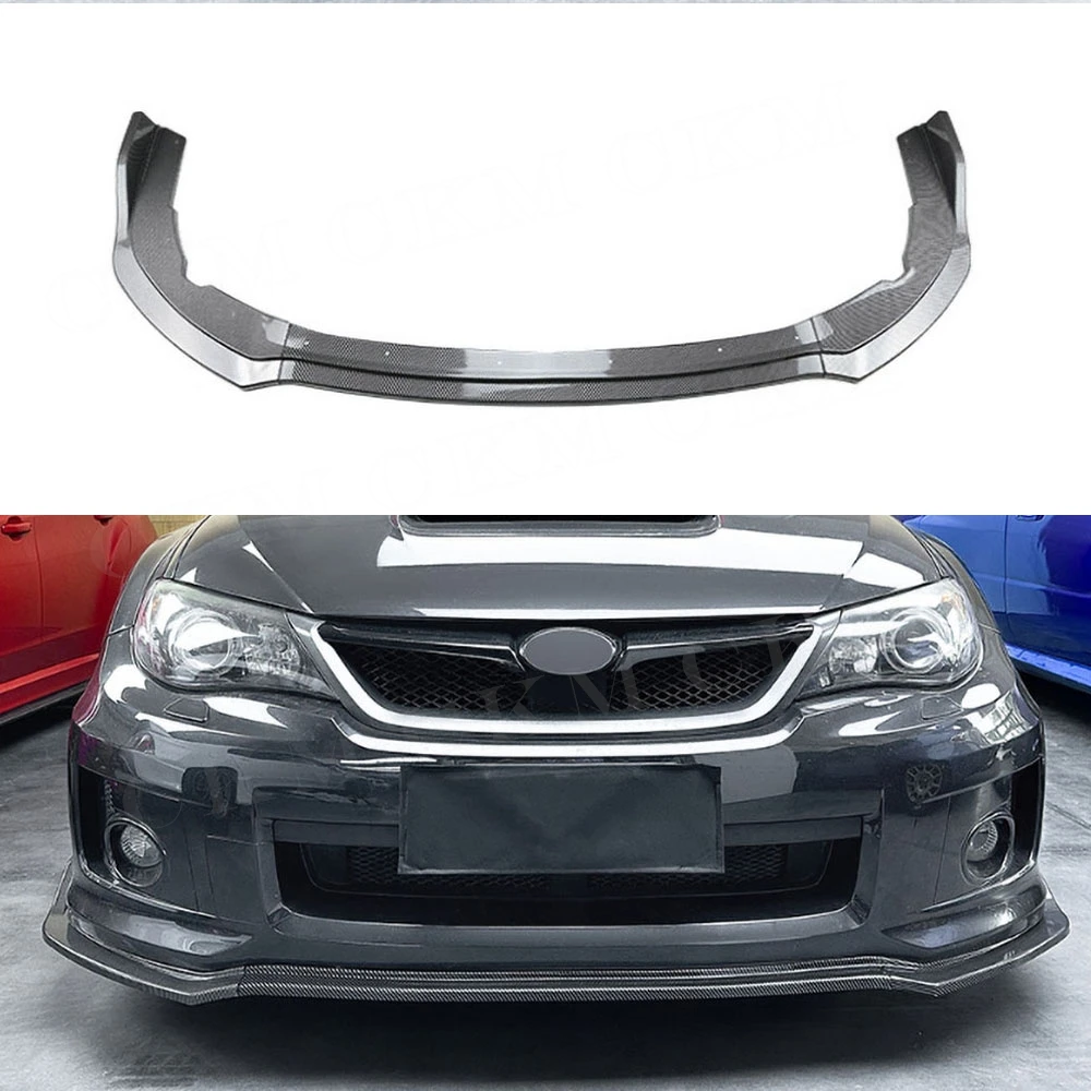 

for Toyota STI Subaru WRX STI Sedan 4 Door 2011-2014 3pcs Front Bumper Diffuser Chin Lip Spoiler Splitter Body Guard Kit Cover