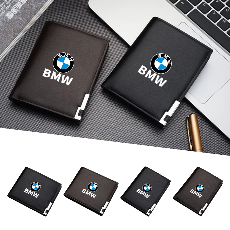 Men Wallet Leather Business Bank Card Coin Purse Card Holder Long Pocket For BMW E90 E60 E46 E39 F30 E87 X3 X4 X1 G30 G20 M3 M5