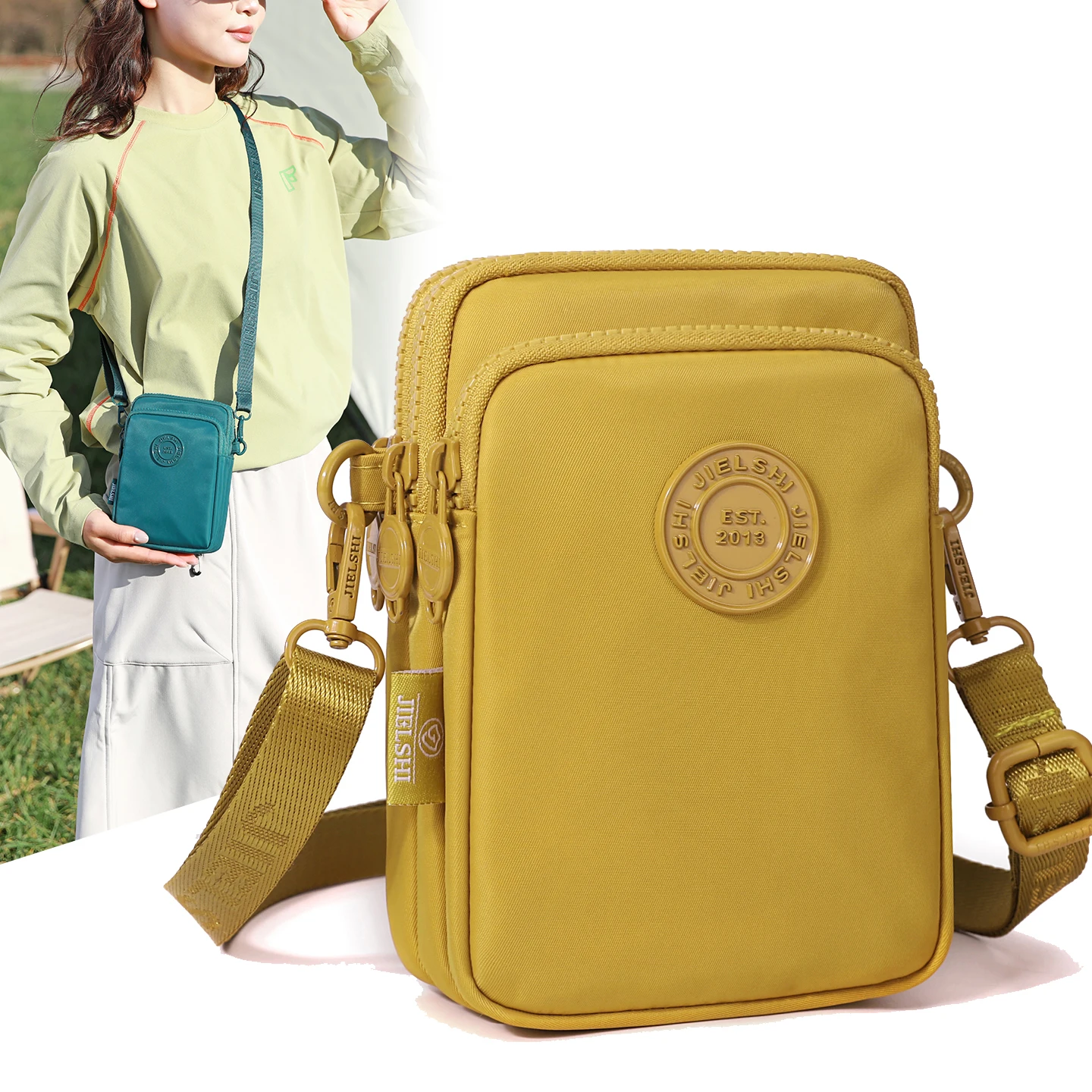 

Легкая сумка через плечо из ткани быка для женщин, чехол для монет для мобильного телефона, сумка на одно плечо, модная новинка 2025 года, Sle