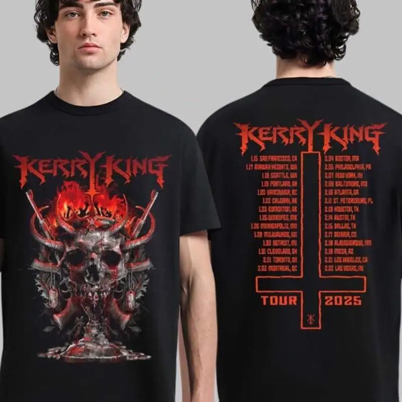 Kerry King North American Tour 2025 Skull Blast ITIN Two Sides T