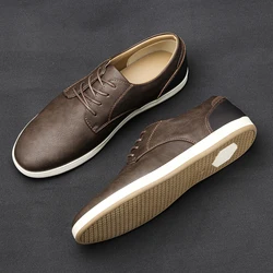 7-13 men shoes fashion comfortable 2024 brand casual shoes leather men