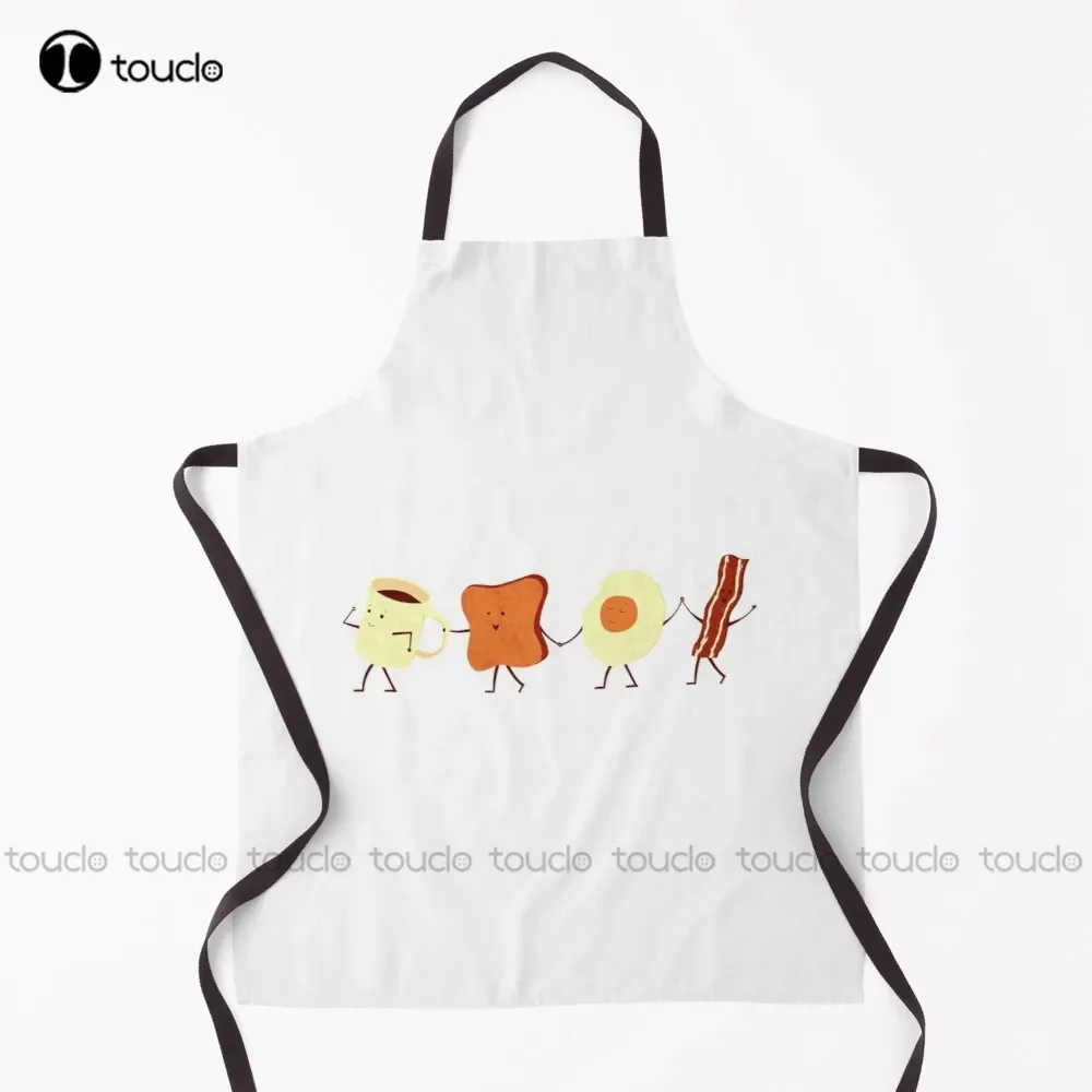 

Let'S All Go Have Breakfast Apron Cute Apron For Women Men Unisex Adult Garden Kitchen Household Cleaning Apron