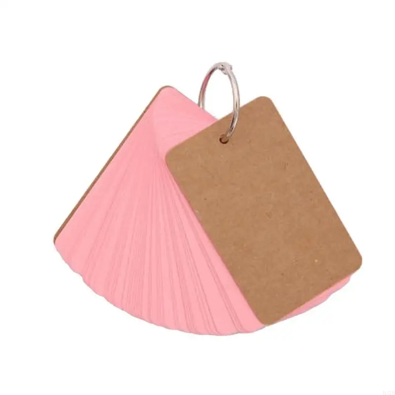 H37B -Karteikarten mit Bindemittel Rings Revisionskarte geschlagene Notizkarte Unruhe Lernkarte