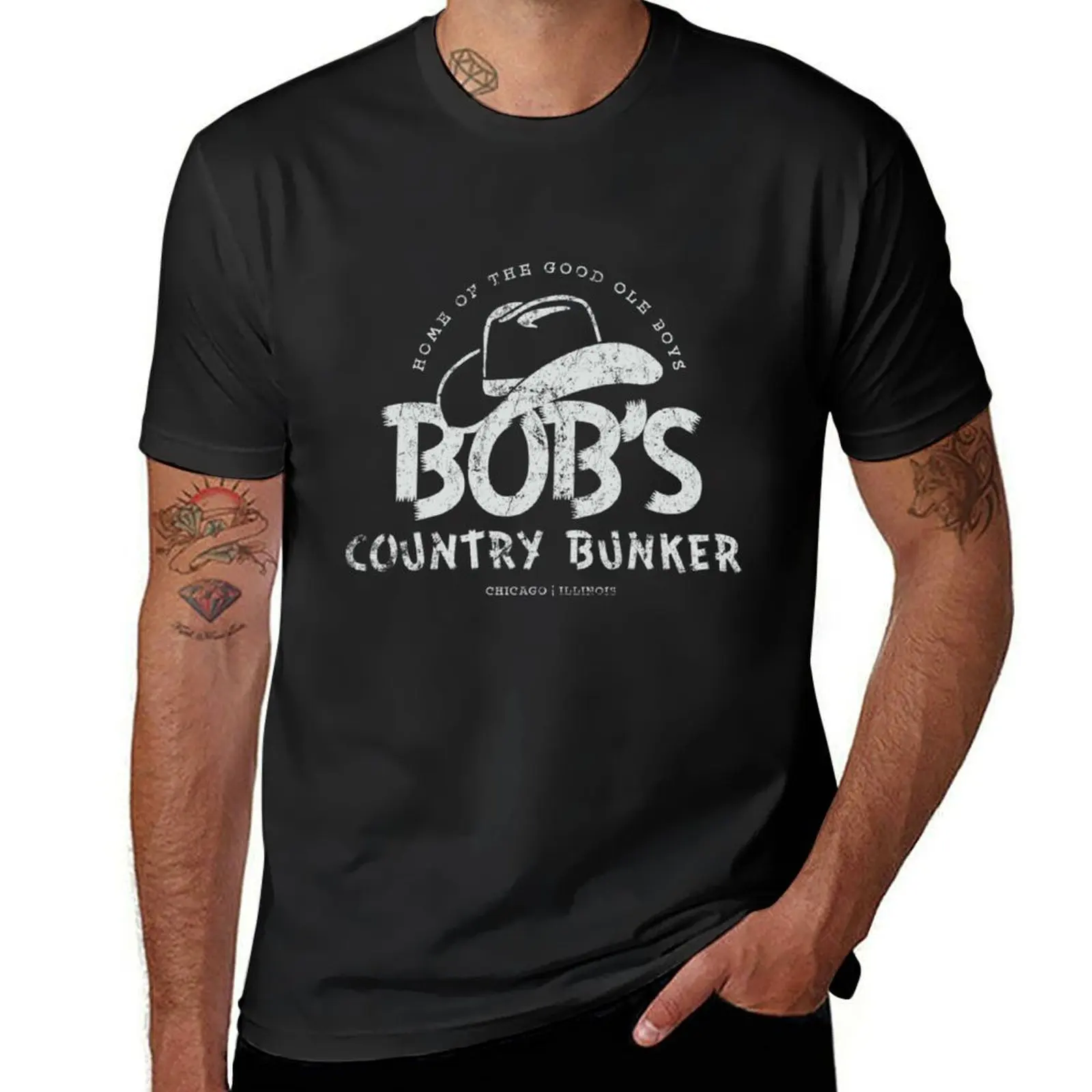 Bob's Country Bunker T-Shirt oversizeds aesthetic clothes blacks quick drying mens t shirt graphic