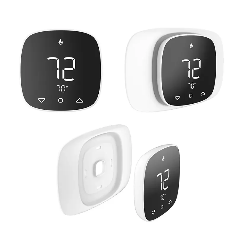 Smart Thermostat WiFi 24VAC for HVAC Contractor Energy Saving Thermostat Programmable LCD Touch Button for Heat Pump