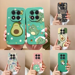 For Redmi Note 14 Pro Plus Case Soft Liquid Silicone Cute Dinosaur Phone Cases For Xiaomi Redmi Note14 14Pro+ Back Cover Fundas