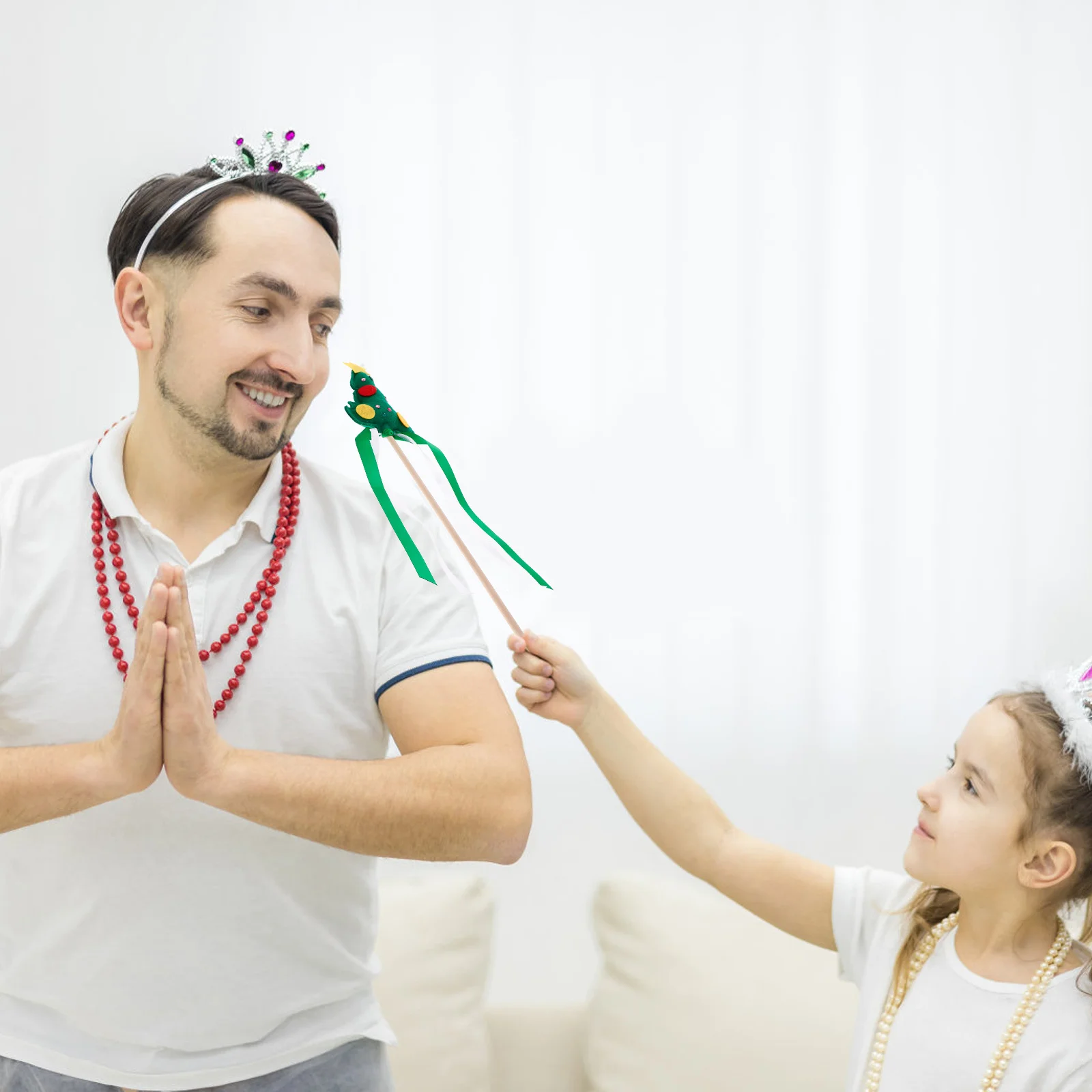 Baguette féerique d'arbre de noël, Design Unique, accessoire de fête pour déguisement, décoration de spectacle sur scène pour enfants, cadeau de fête