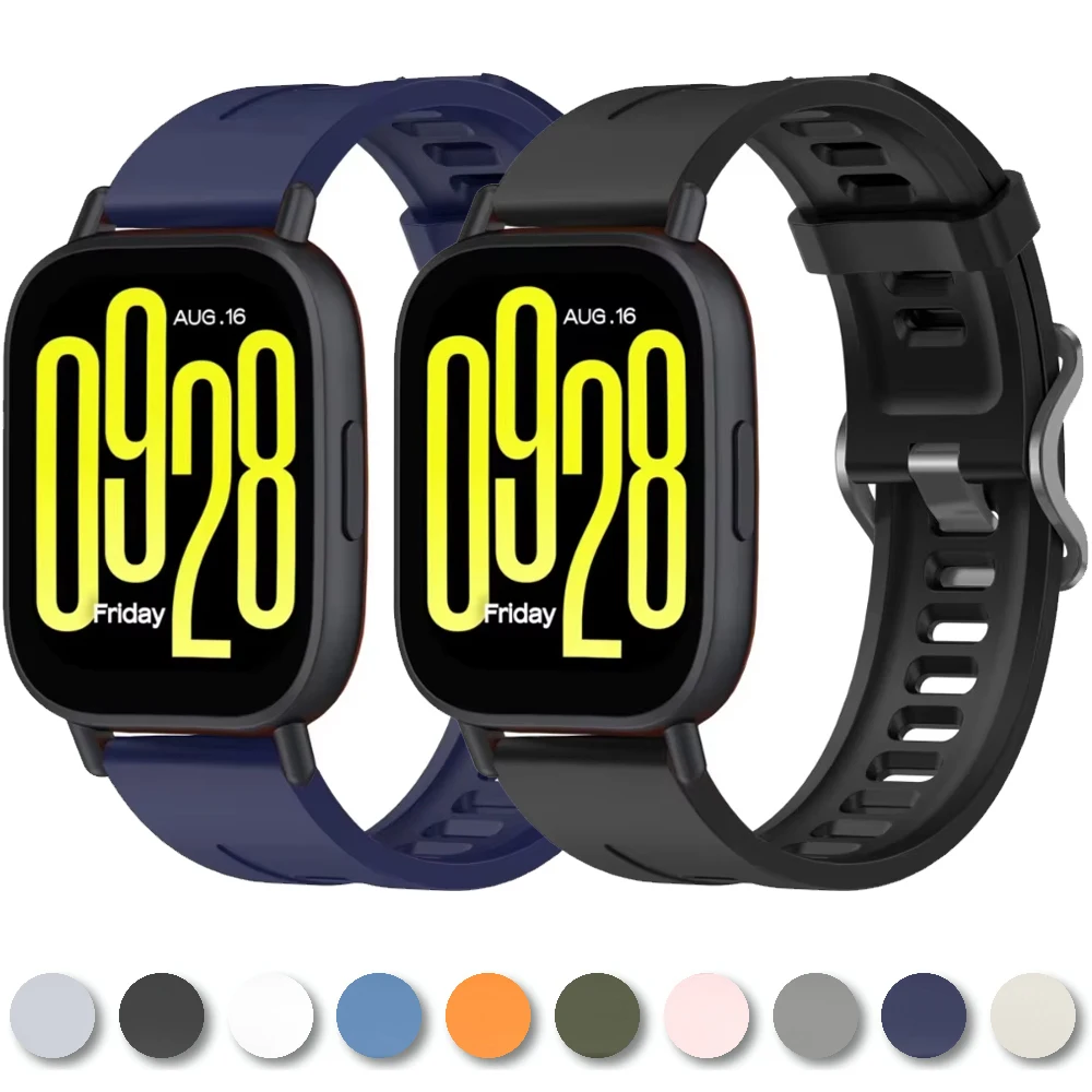 

22mm Silicone Band for Redmi Watch 5 Active/5 Lite Sport Replacement Bracelet Wristband for Redmi Watch 5 Lite Strap Accessories
