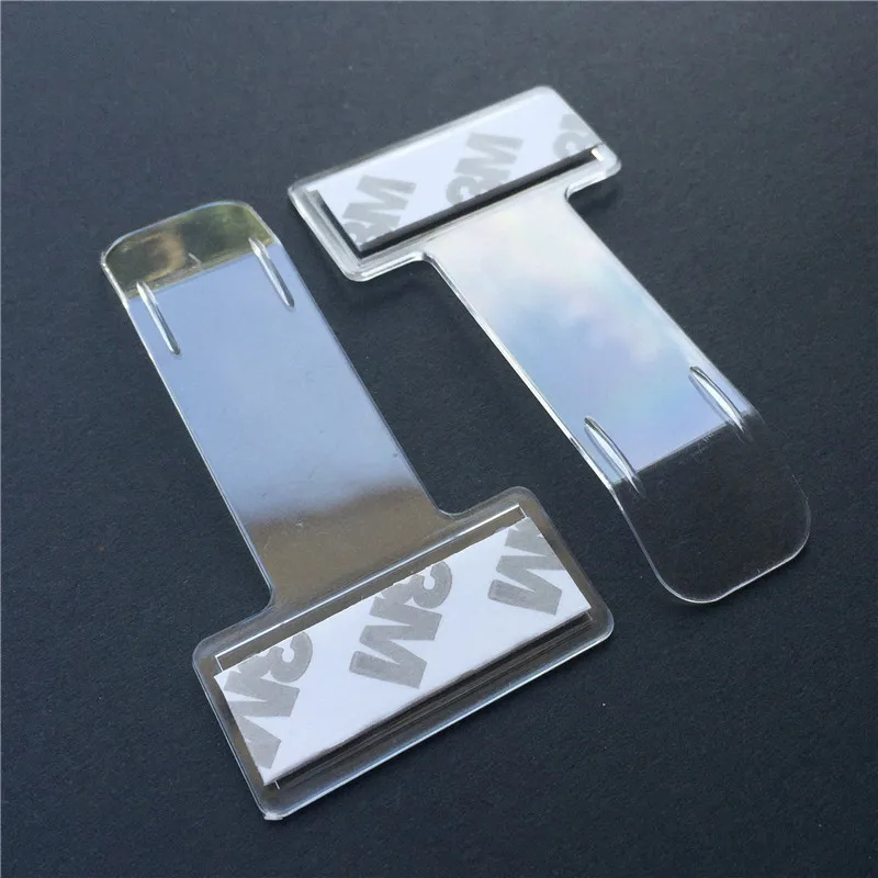 

2PCS Plastic Car Styling Parking Ticket Holder Car Fastener Card Holder Mounting Fastener Organizer Windshield Sticker