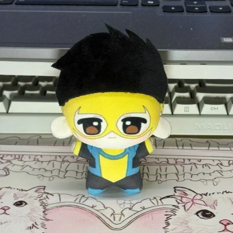 

New Cute Chibi Invincible Mark Grayson Mini Plush Doll Cute Superhero Stuffed Keychain Bag Pendant Anime Fan Merch Birthday Gift