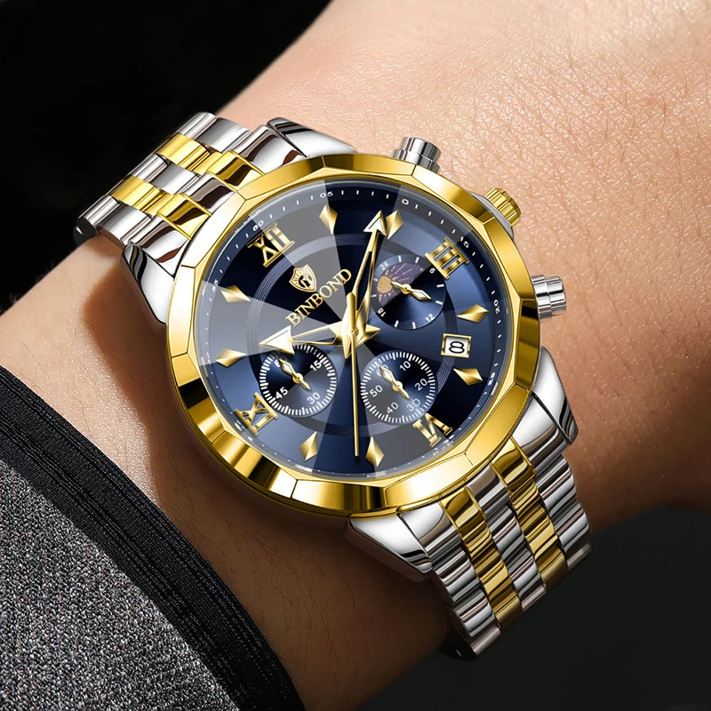 BINBOND Authentic Men's Watch - đánh giá và giá Smartwatch Trending Watches For Men