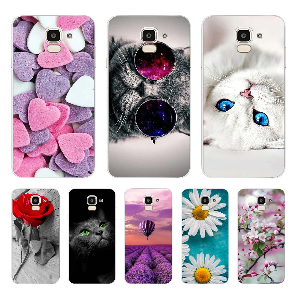 Case For Samsung J6 2018 Case EU J600 J600F SM-J600F Soft TPU Cover For Samsung Galaxy J6 2018 J610 J610F