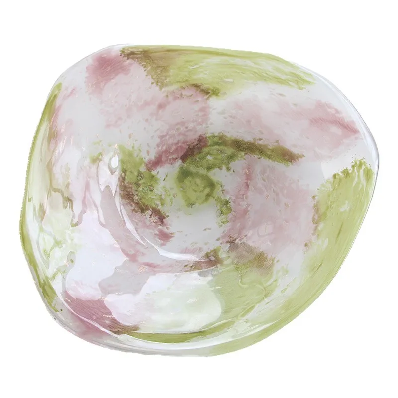 

Turkey color gradual change olive green fruit plate, creative irregular living room home hotel cold food plate