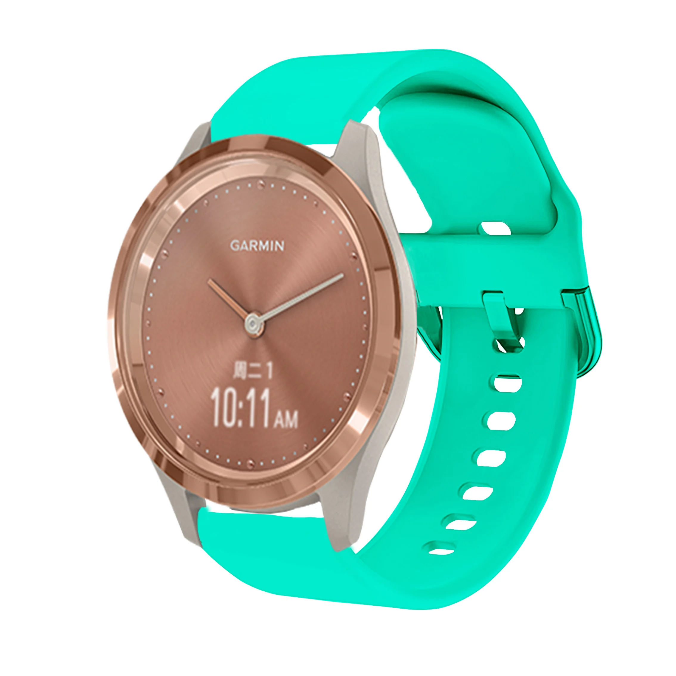 Sport Watchstrap for Garmin Vivomove 3S/Garminmove3S Band Waterproof Colored Buckle Waterproof for GarminActive S 18mm Watchband