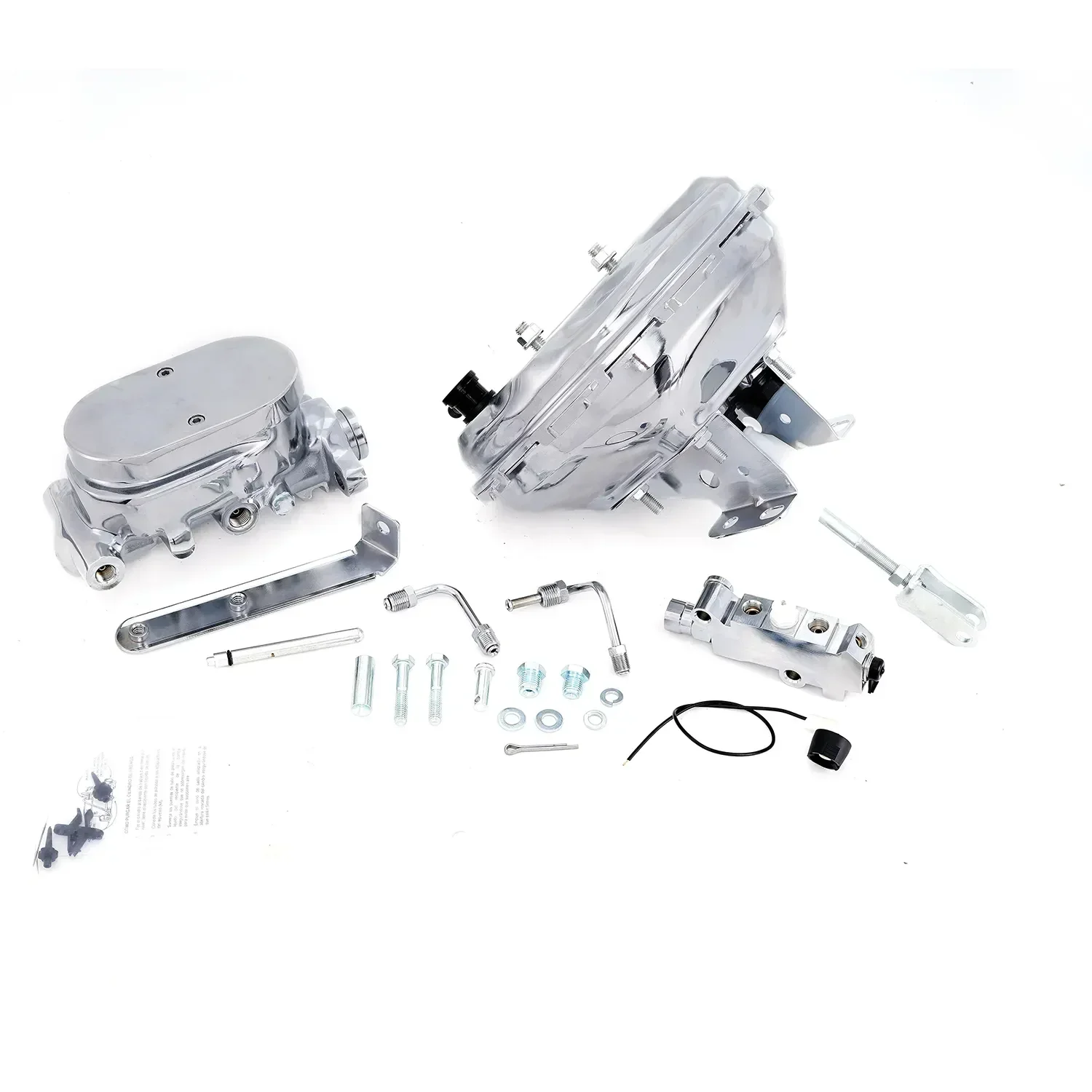 11 inch Chrome Brake Booster Conversion Kit Brake Booster, Master & Valve Kit For 1964-1972  A, F, or X body