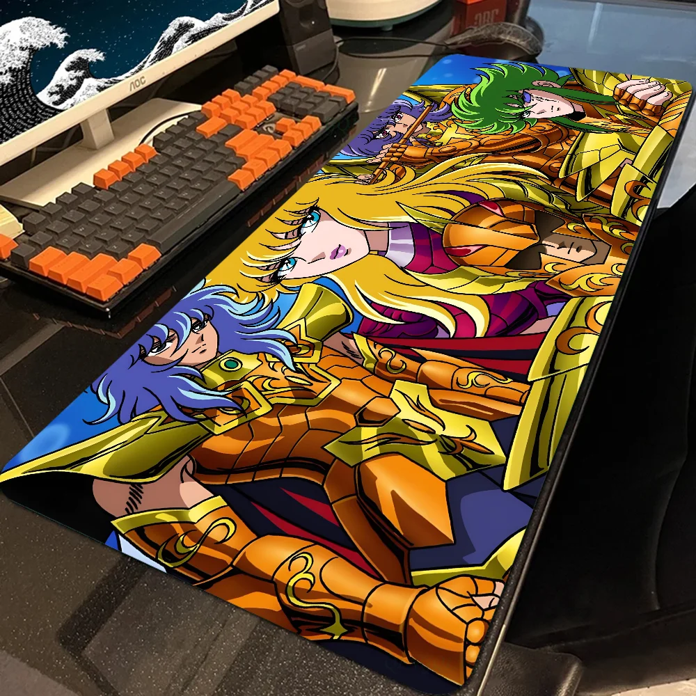 S-Saint S-Seiya Mousepad Large Computer Gaming Accessories MousePads Desk Mats Anti-slip Laptop Soft Mouse Pad