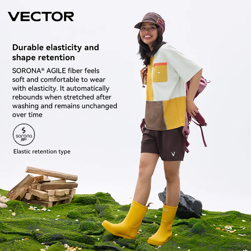 VECTOR Damska letnia koszulka pochłaniająca pot Szybkoschnąca koszulka z krótkim rękawem Przyjazny dla skóry Filtr przeciwsłoneczny Wędkarstwo Piesze wycieczki Surfingowe koszulki