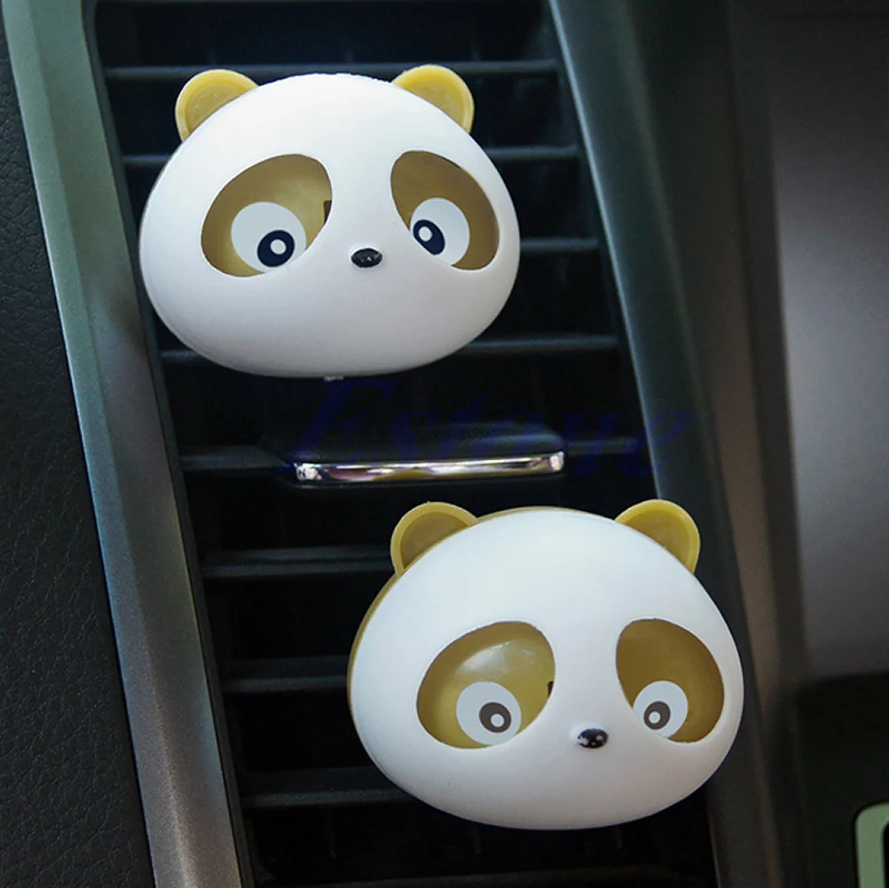 2x Auto Dashboard Air Freshener PANDA น้ำหอม Diffuser สินค้าร้อนสำหรับรถยนต์