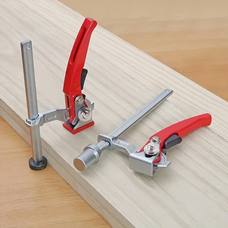 1/2PC MFT Table Workbench Quick Ratchet Bench Dog Clamp 19/20mm Desktop Quick Acting Fast Fixed Clip Woodworking Hold Down Clamp