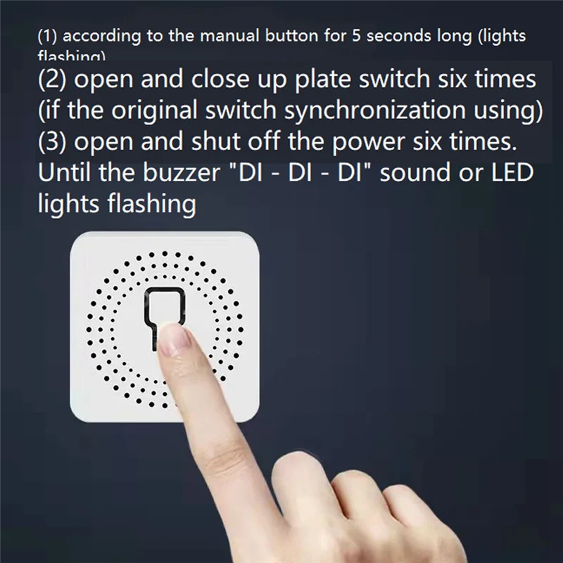 Мини-умный выключатель света DIY 2-полосный выключатель с дистанционным управлением работает для Al-Exa A-Lice Google Home Smart Life
