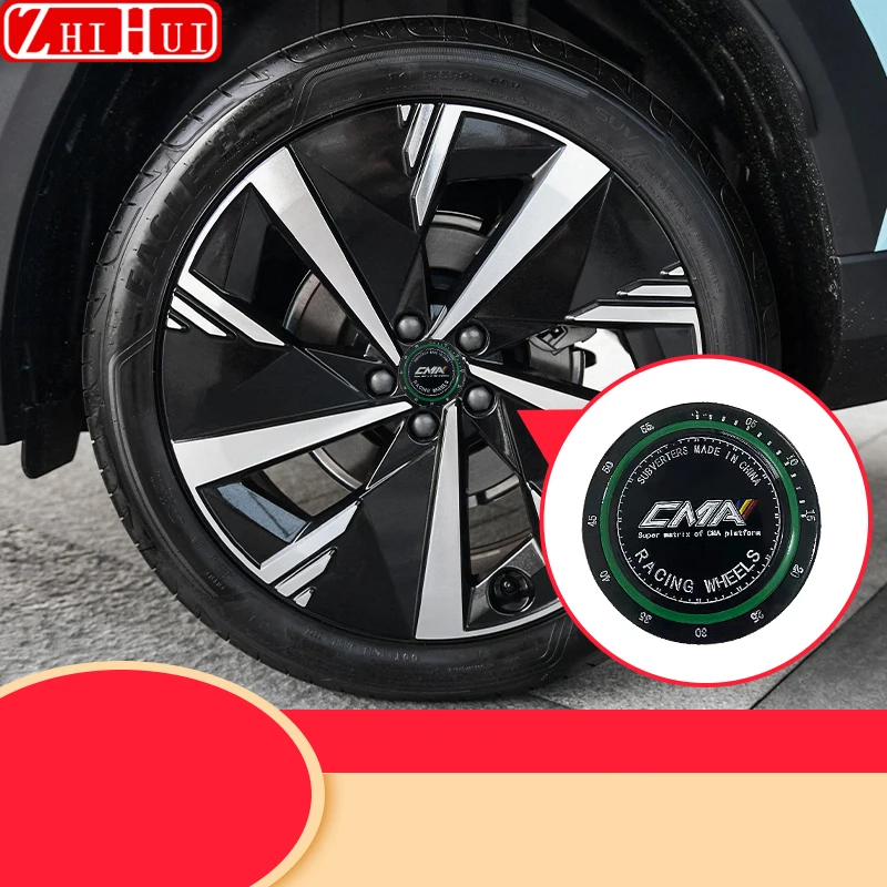 For Geely Atlas 2nd Gen Starray 2024 2023 Car Metal Wheel Hub Logo Personalized Logo Wheel Hub Cover Decoration Auto Accessories