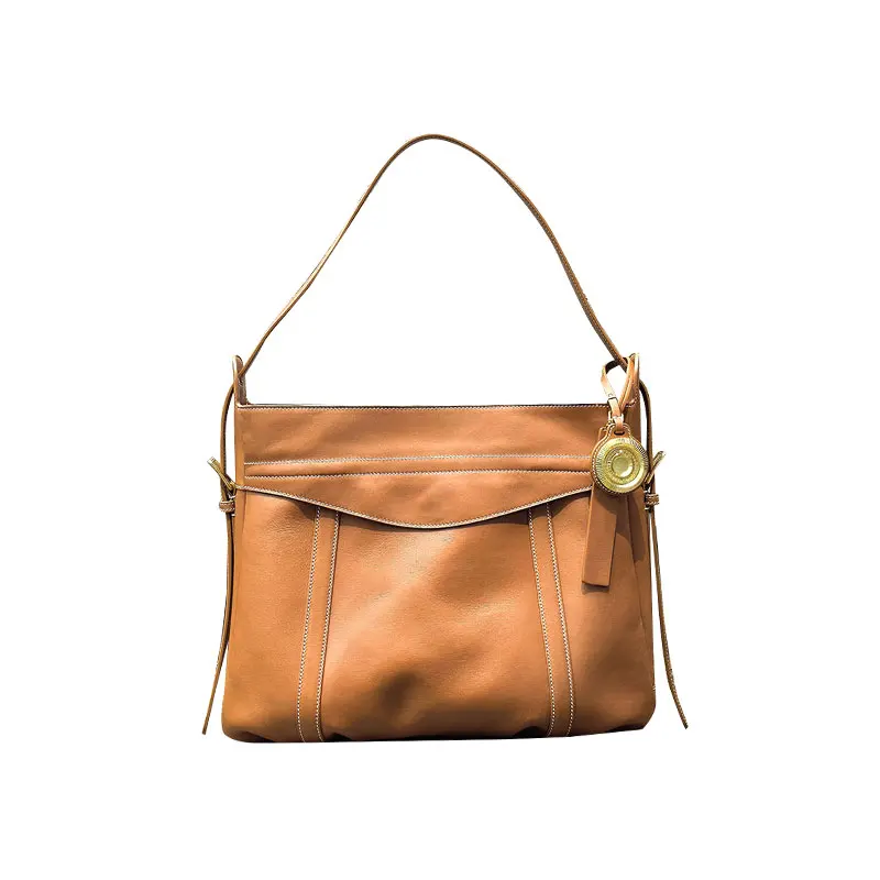 European And American Retro Large Capacity Portable Tote Bag For Women Fashionable Commuting Single Shoulder Crossbody Bag Trend