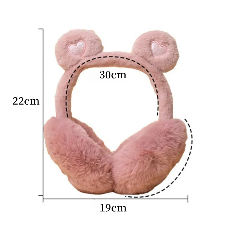 Bear Ears Cute Plush Earmuffs Warm In Autumn And Winter Spice Girl Harajuku Sweet Lolita Ins Gothic Woman Accessories 2023