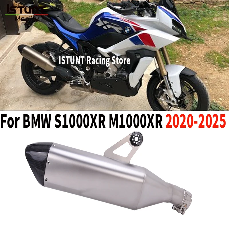Terminale di Scarico Slip-On per BMW S1000XR M1000XR 2020-2025 - Sistema di Scarico Moto Sostitutivo del Silenziatore Originale