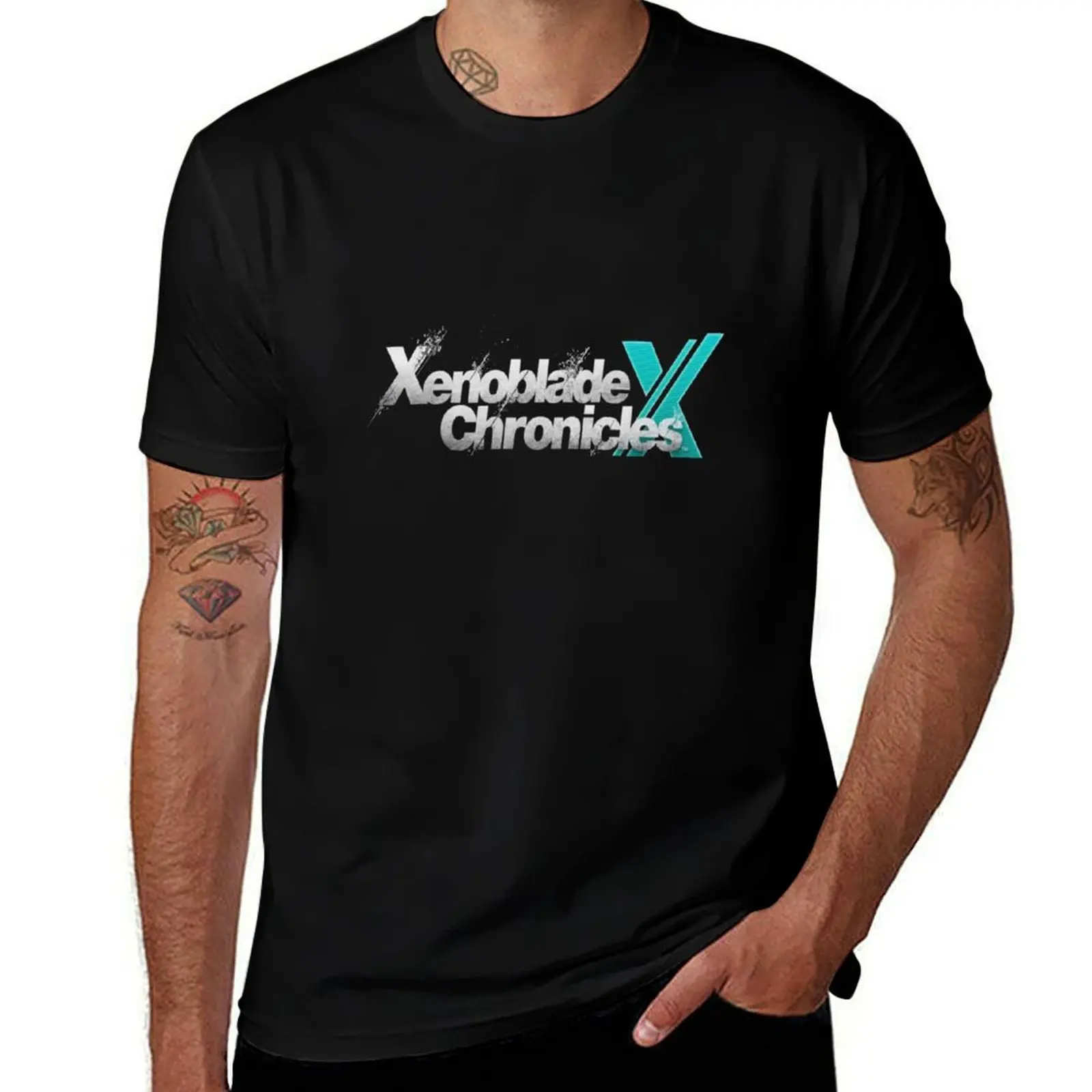 

X chronicles Logo Xenoblade T-Shirt Large Size Short Sleeve T-Shirt
