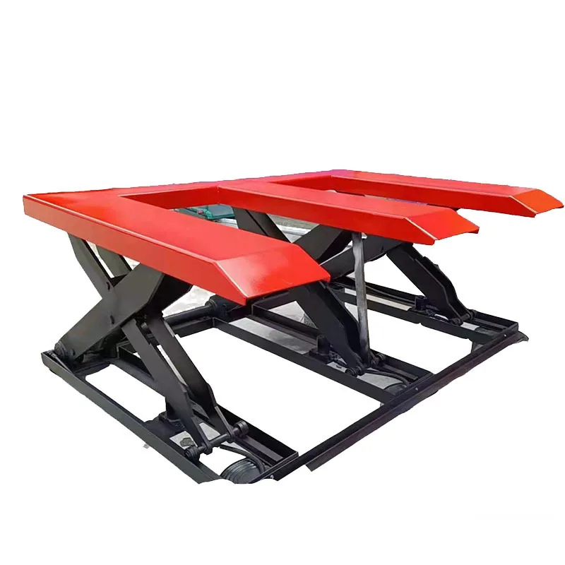 No digging pit lifting feeding platform cutting machine