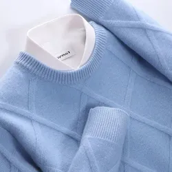 Cashmere Sweater Pullover O-Neck Men Autumn Winter Warm Jumper Clothes Pull Homme Man Hombres Woolen Sweater