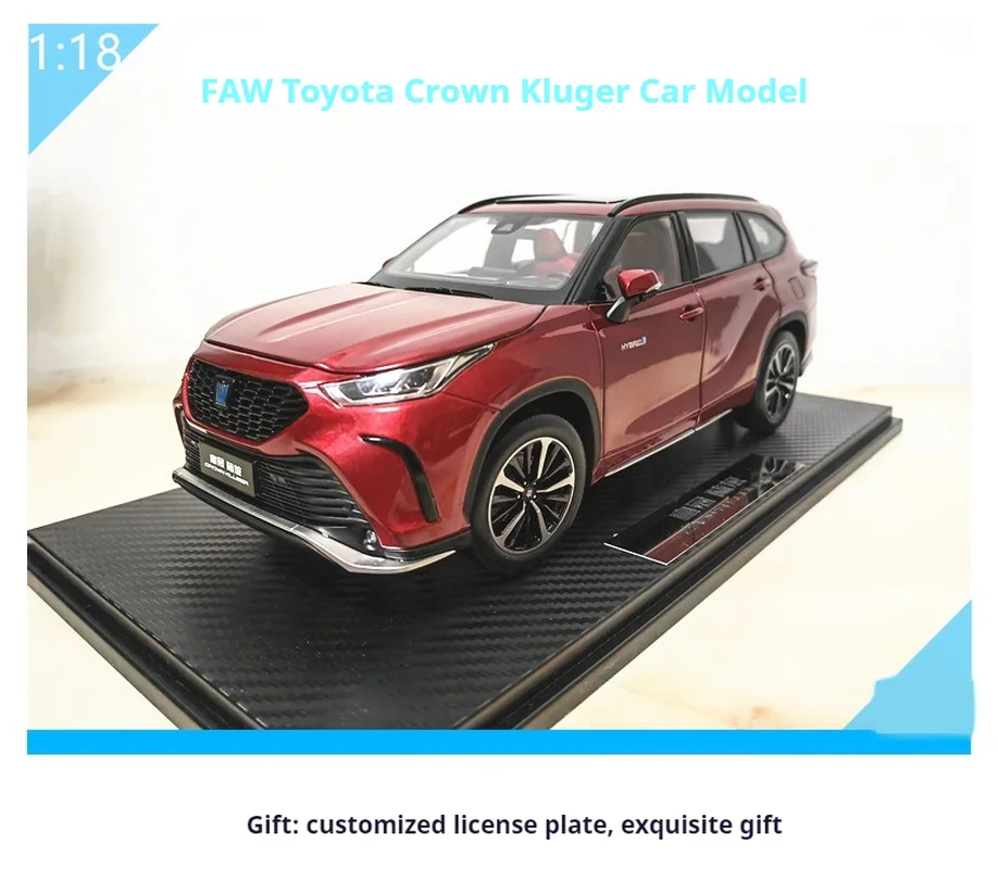 

Toyota Crown Kluger 1:18 Scale Alloy Diecast Suv Car Model Original Factory Collectible Car Model Collectors Desktop Decorations