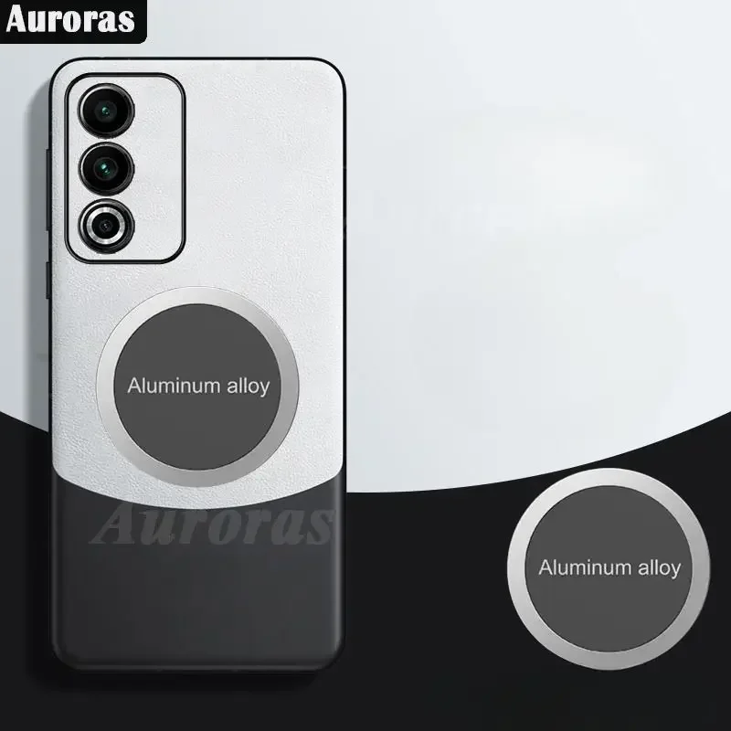 

Phone Case For OPPO A3 Pro 5G Classic Car Mounted Magnetic Suction Leather Soft Resistant Cover For OPPO A3 Pro 5G pro a3 Shell