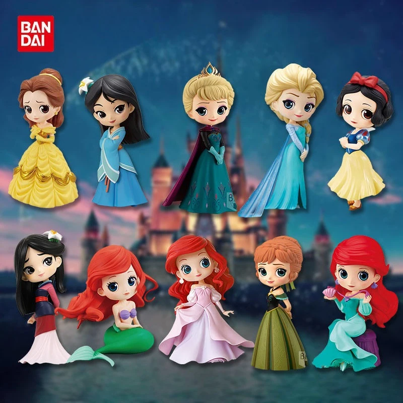 

Новая серия Qposket от Bandai: Принцессы Диснея, Эльза и Анна из «Холодного сердца», коллекционная фигурка ручной работы для девочек и мальчиков, детская бутик-игрушка для коллекционирования.