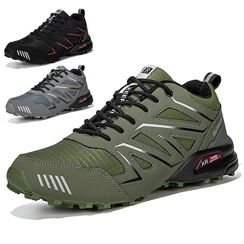 Waterdichte wandelschoenen Heren Outdoor Trekking Sneakers Bergbeklimmen Camping Trainers Jacht Tactische Laarzen Fietsschoen Mannelijk - afbeelding 2
