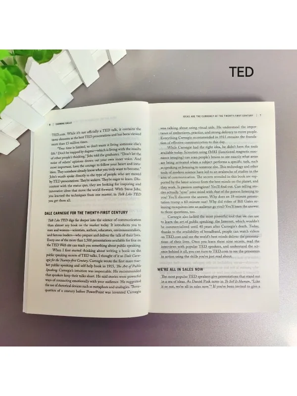 Talk Like TED من Carmine Gallo - قوة العروض التقديمية المحتالمة للمحترفين والطلاب