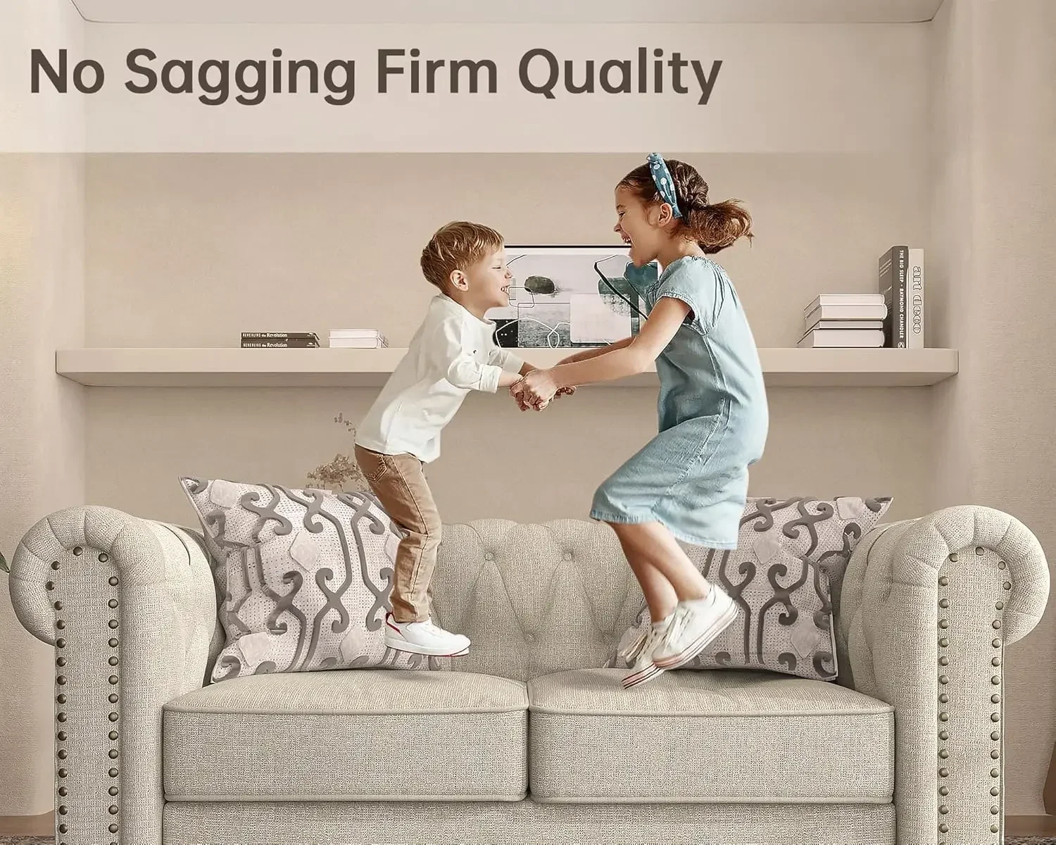 

Горячая распродажа: Классический комплект диванов-кресел Честерфилд, диван-кресло с обивкой и ножками из массива дерева, с толстыми подушками, диван-софа, подходящий для домашних животных.