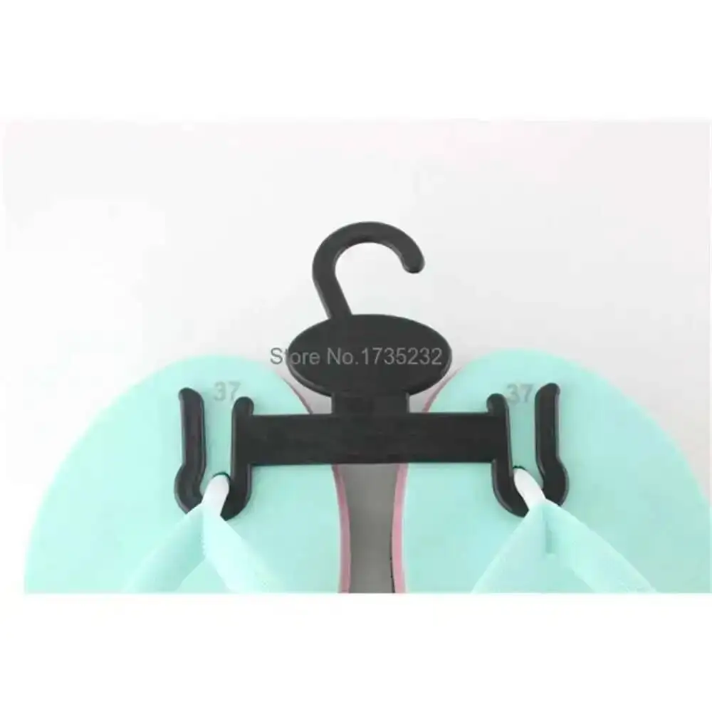 

50pcs/lot Plastic Shoe Hook Supermarket Cotton-padded Shoes Sandal Shoe Hanging Hook Sample Shoes Hanging