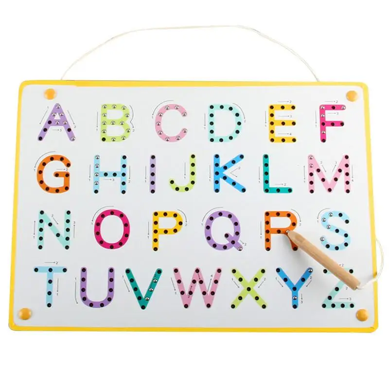 

Magnetic Alphabet Tracing Board Letter Writing Magnetic Alphabet Board Uppercase And Lowercase ABC Letters Practice Magnets