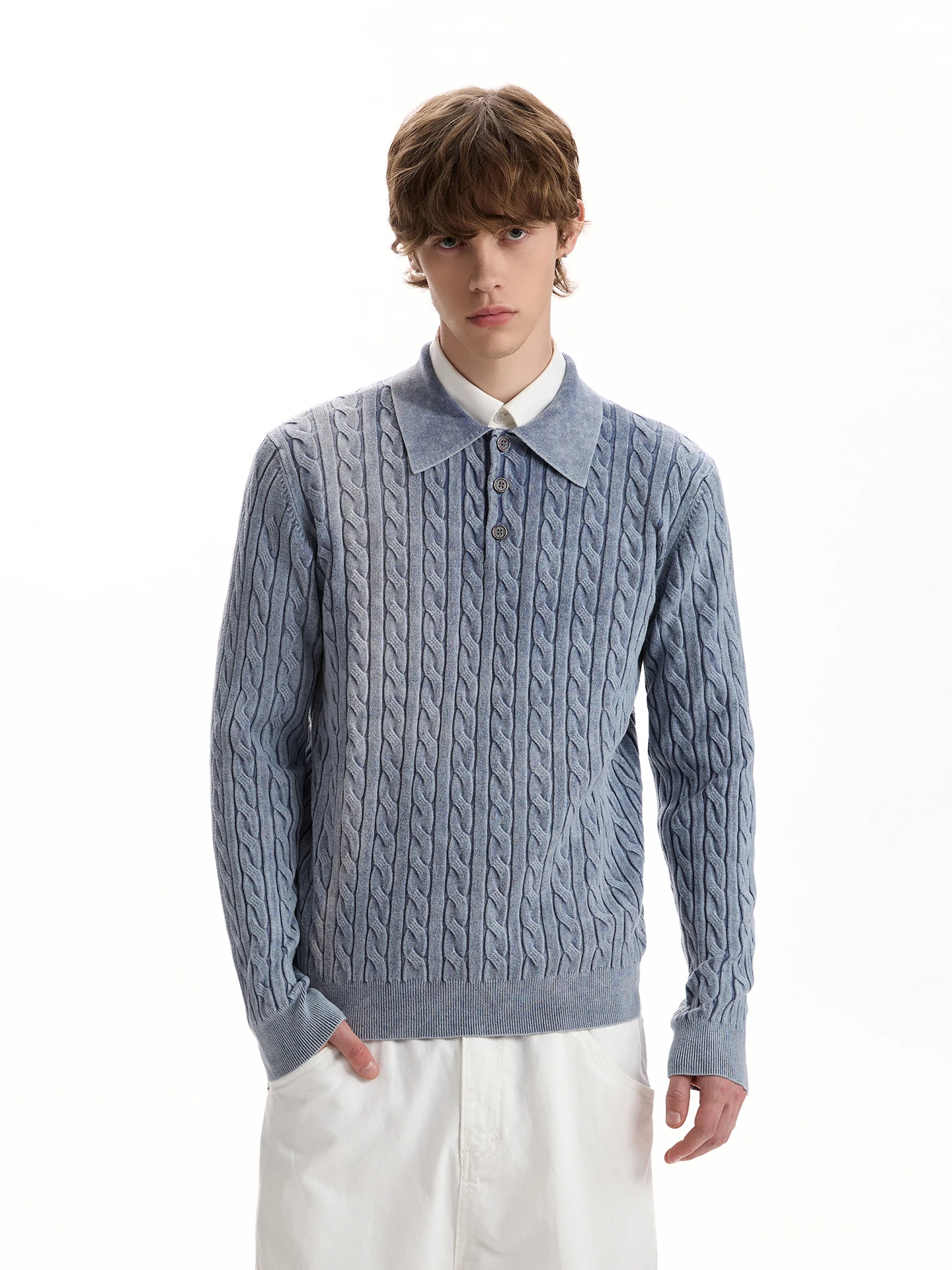 

Retro American Vintage Knitted Sweater Men Women Loose Fit Texture Design Sense Trendy Casual Long Sve Autumn Top