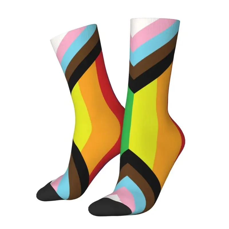 

Y2K Fashion Printed Gay Pride Rainbow Flag LGBTQ For Women Men Stretch Summer Autumn Winter LGBT Lesbian Bisexual Crew Socks