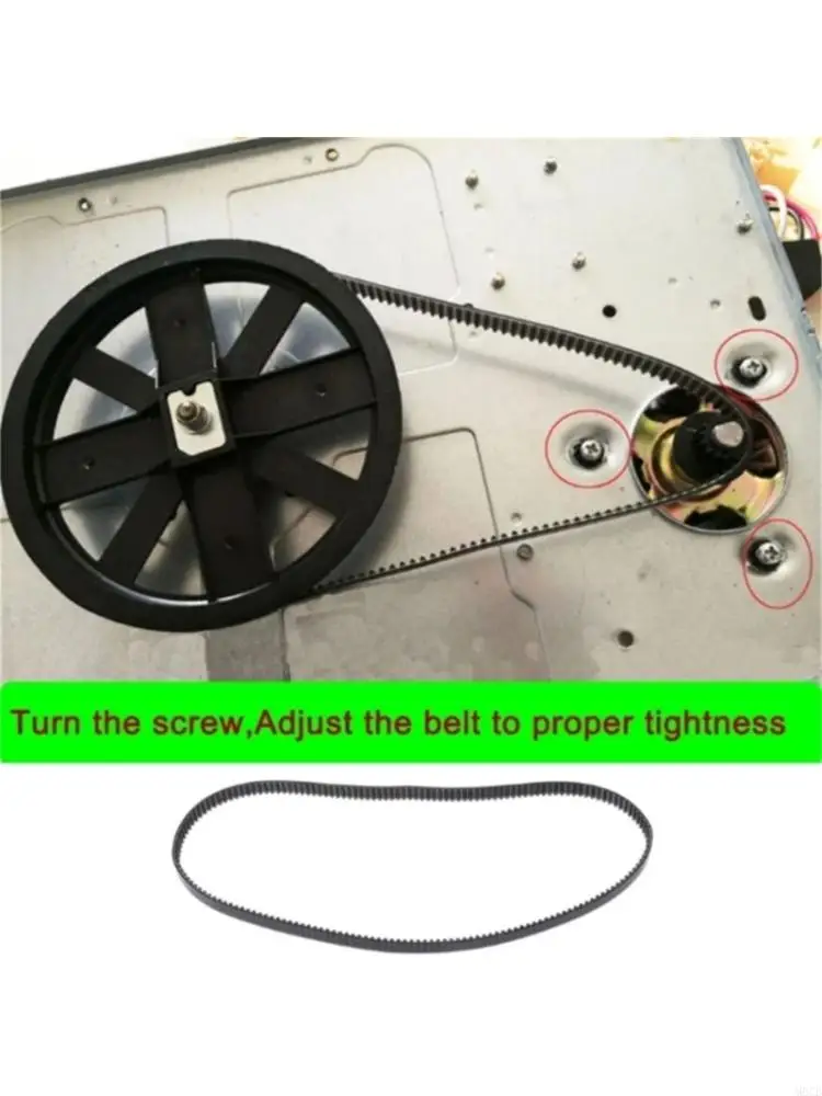 M6CB Kitchen Appliance Accessory Replacement Gear Belt Rubber Texture Suitable for Bread Makers 164 Tooth 492mm Perimeter