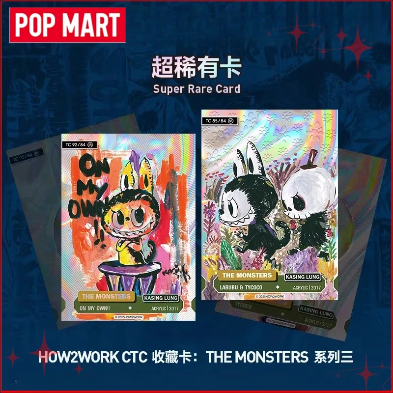 Genuine POPMART HOW2WORK CTC - THE MONSTERS Series Card Collection Mysterious Blind Box
