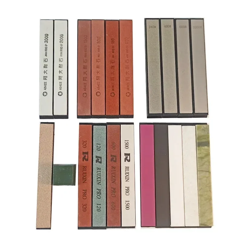 Sharpening Stone White Corundum Diamond Whetstone Knife Sharpener Sharpening Polishing Correction Stone Leatherwear Set