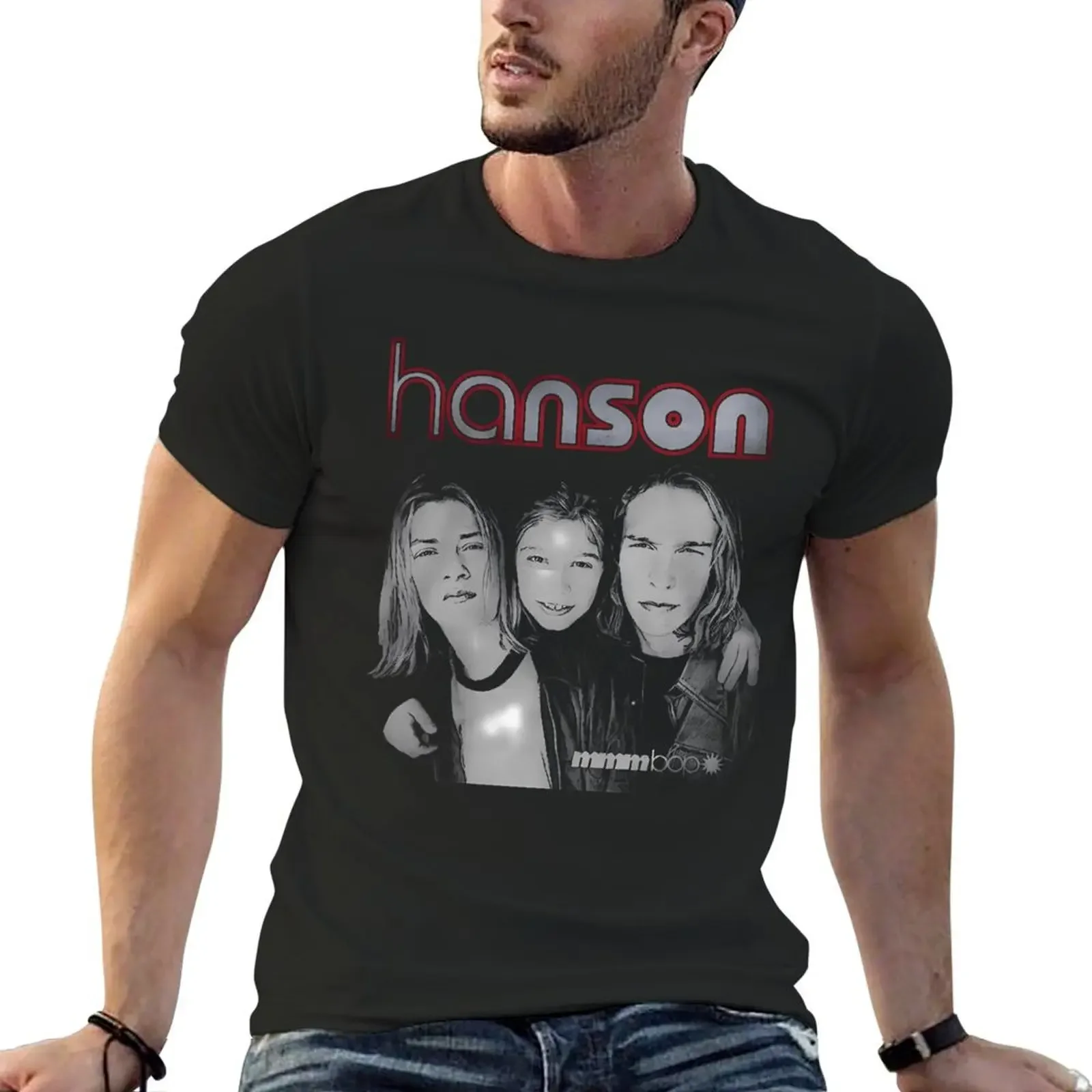 Hanson Band T-Shirt boys whites summer clothes vintage graphic tee anime tshirt tee shirts for men