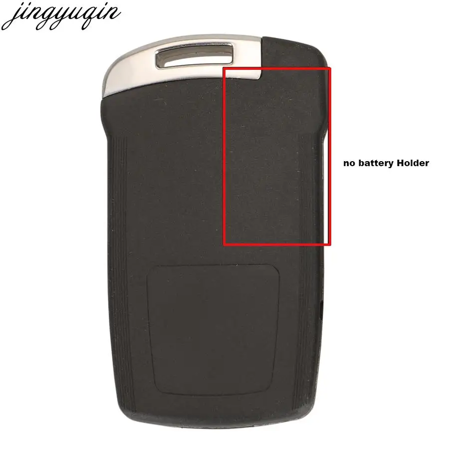 Jingyuqin Remote Car Key Case Shell For BMW 7 Series E65 E66 E67 E68 745i 745Li 750i 2002-2008 3 Buttons Smart Keychain Fob